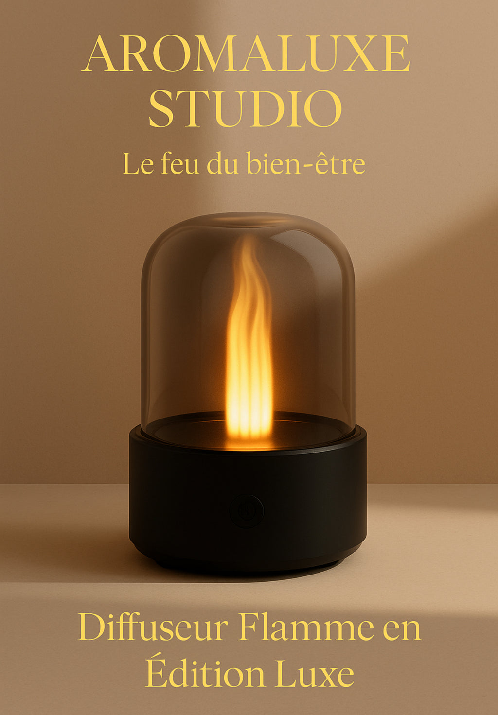 Diffuseur Flamme en Verre -Edition Luxe Aromaluxe|Effet Feu & Relaxation