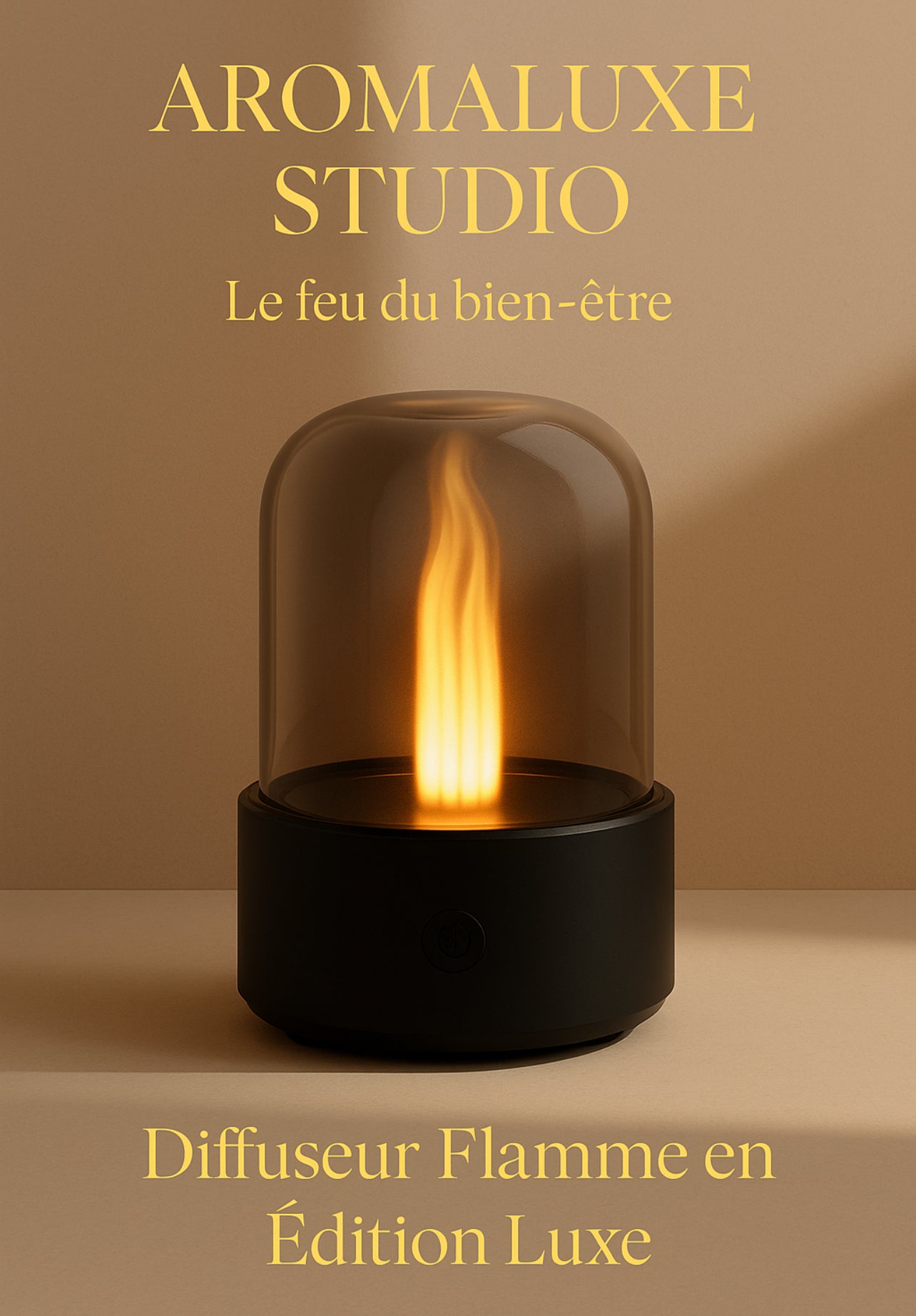 Diffuseur Flamme en Verre -Edition Luxe Aromaluxe|Effet Feu & Relaxation