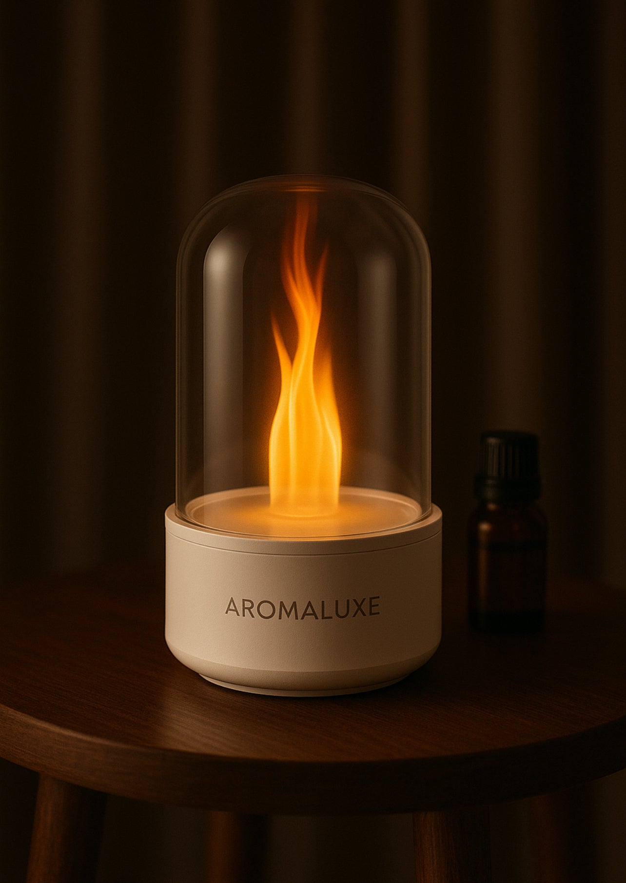 Diffuseur Flamme en Verre -Edition Luxe Aromaluxe|Effet Feu & Relaxation